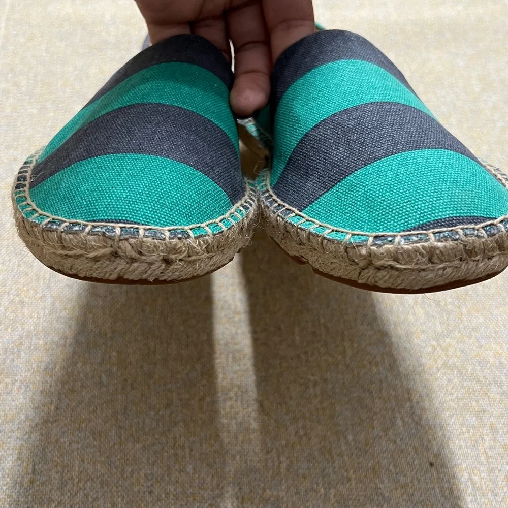 ❤️J Crew Espadrilles Women Striped Canvas Slip On - Picture 5 of 8